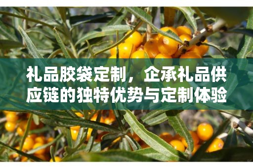 礼品胶袋定制，企承礼品供应链的独特优势与定制体验